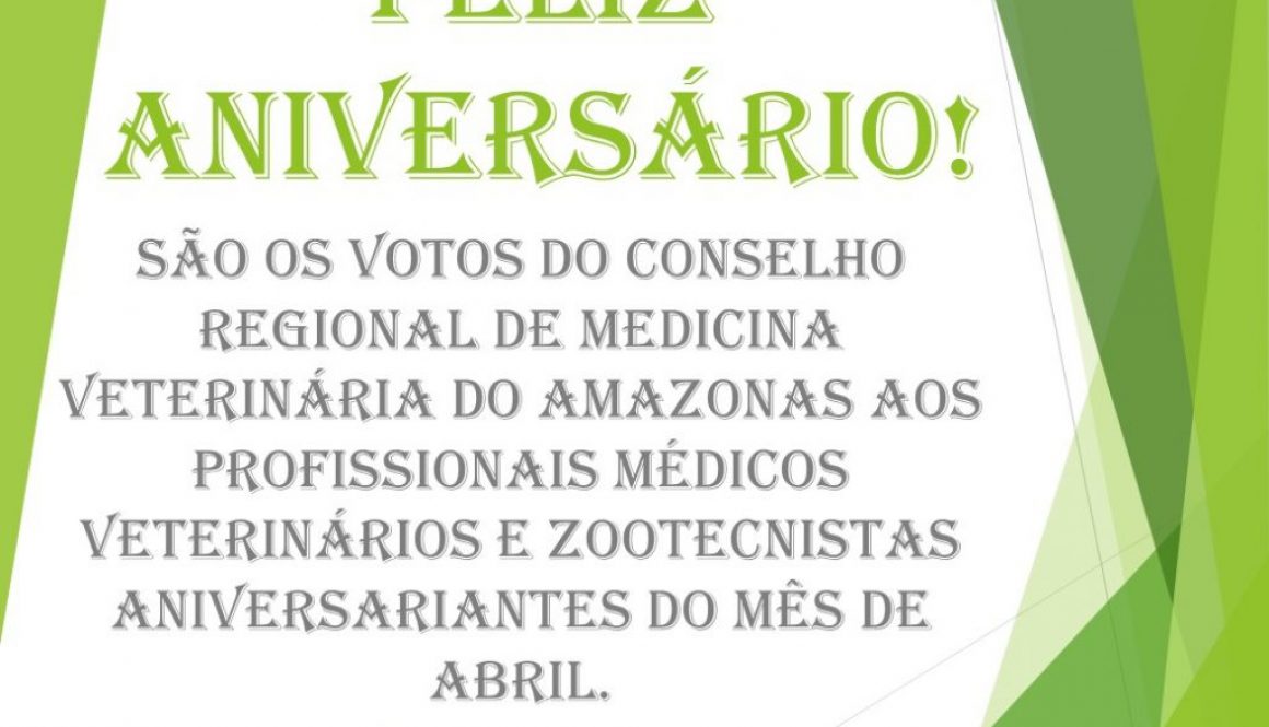 FELIZ ANIVERSÁRIO!